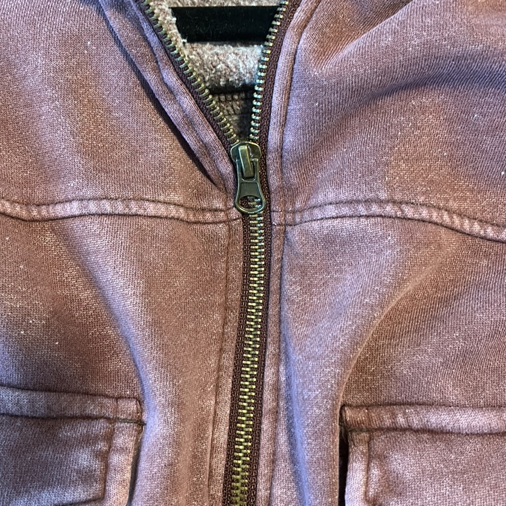 Urban Outfitters fleece cropped zip up hoodie - Picture 6 of 6